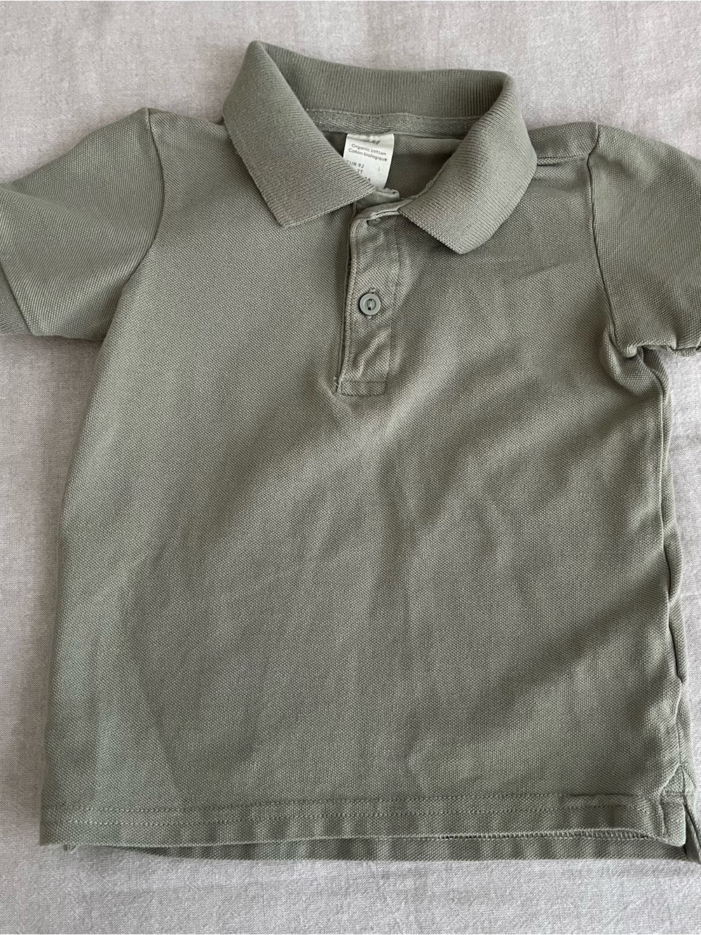 H&M Classic Kids Polo Shirt in Olive Green